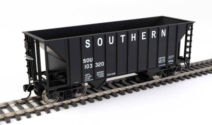 HO Scale Southern Walthers Mainline 34' 100 Ton 2-Bay Hopper