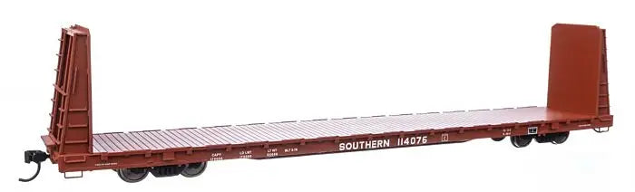 HO Scale Walthers Mainline 68' Bulkhead Flatcar Southern