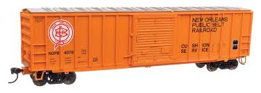 HO Scale Walthers Mainline 50' ACF Exterior Post Boxcar New Orleans Public Belt Railroad