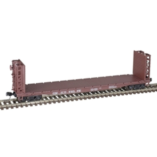 N scale Atlas GM&O 48' GSI Bulkhead flat car