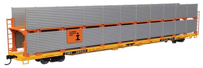 HO Scale Walthers Mainline 89' Bi-Level Shielded Auto-Rack Illinois Ce ...
