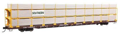 HO scale Walthers Mainline 89' Tri-Level Shielded Auto Rack Southern