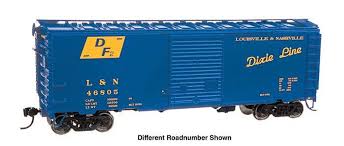HO scale Walthers L&N 40' ACF welded boxcar w/8' door