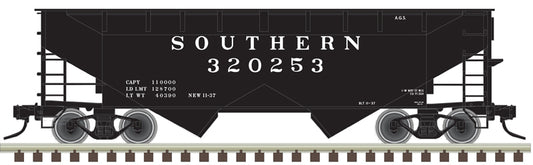 HO Atlas Trainman 2-Bay Offset Hopper Flat End Southern