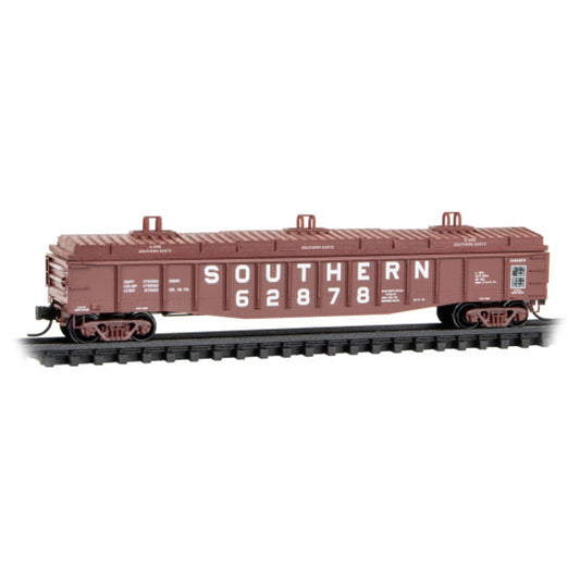 N scale Micro-Trains  Southern Railway 50' 14 Panel Fixed-End Gondola w/ Fishbelly Sides