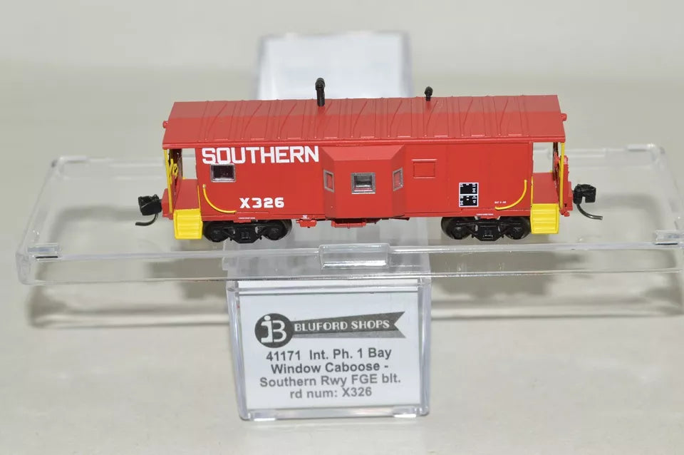 N scale Bluford Shops Southern Railway Bay Window Caboose FGE Built