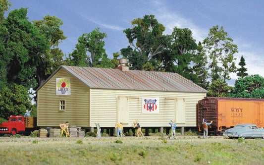 HO Scale Walthers Storage Shed on Pilings